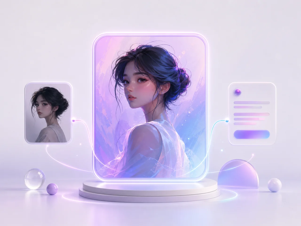 使用文字提示词与参考图进行 AI 创作