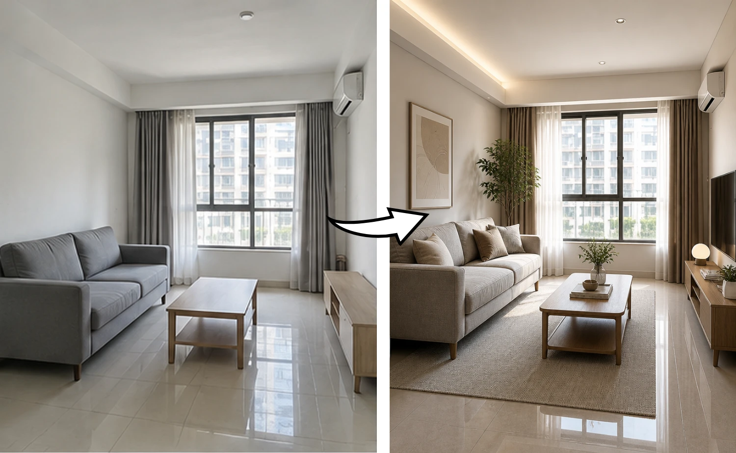 Room Photo → Interior Render